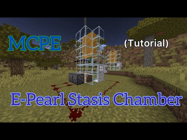 Ender Pearl Stasis Chamber Tutorial! (Minecraft Bedrock Edition)
