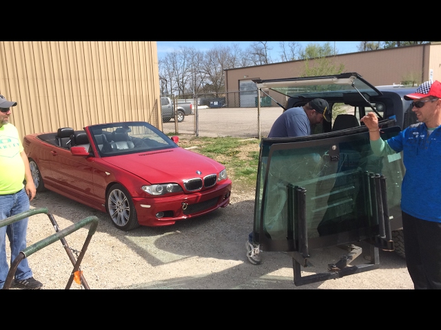 Live BMW e46 project windshield replacement