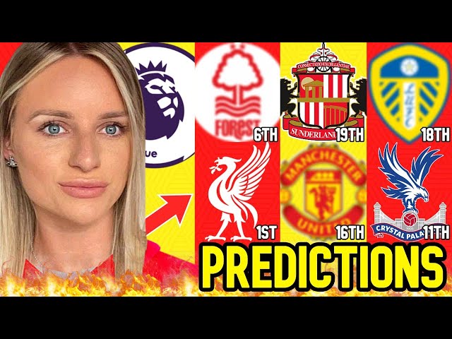 MY EARLY PREMIER LEAGUE 25/26 PREDICTIONS