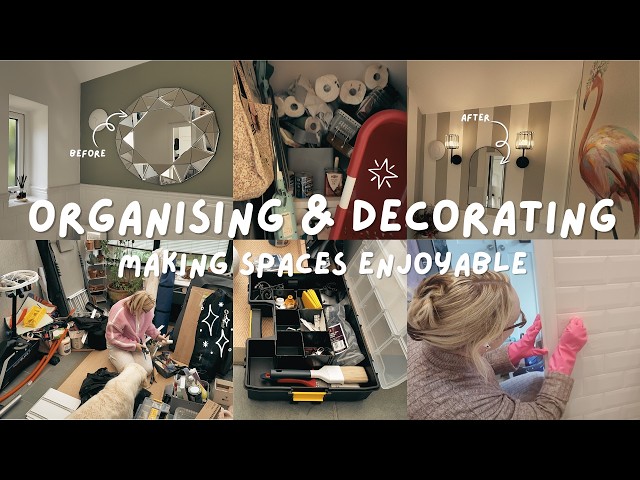 Organise, Declutter & Clean With Me | Reusing Storage Solutions & Redecorating the Guest Bathroom