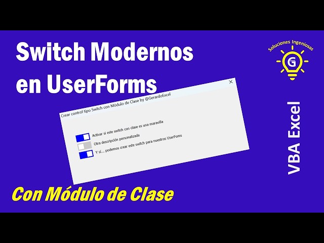 ⬜🟦Create a Modern Switch in VBA for your UserForms (with Class Module)