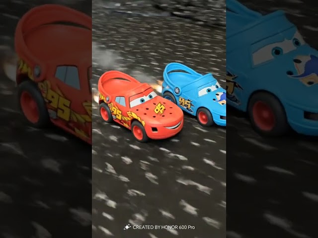 Who wins this Lightning McQueen race? 🏁⚡ #shorts #ai