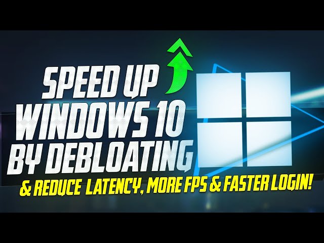 🔧How To DEBLOAT Windows 10 for Better Performance! *SPEED UP WINDOWS* ✅