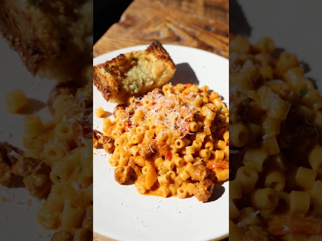 Tomato & Sausage Ditalini 🍅 🔥