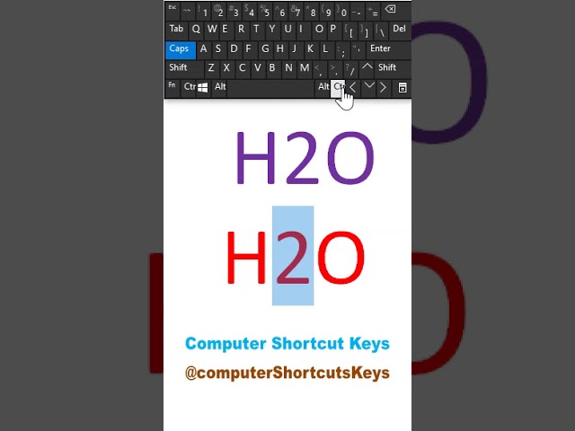 MS Word Subscript Shortcut Key | Ctrl + = Trick #Shorts