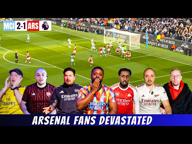 ARSENAL FANS IN TEARS 😭 Mancity 2-1 Arsenal