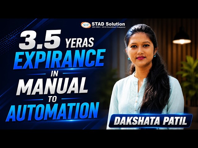 Why I Chose Automation Testing After 3.5 Years | Dakshata Patil’s QA Journey