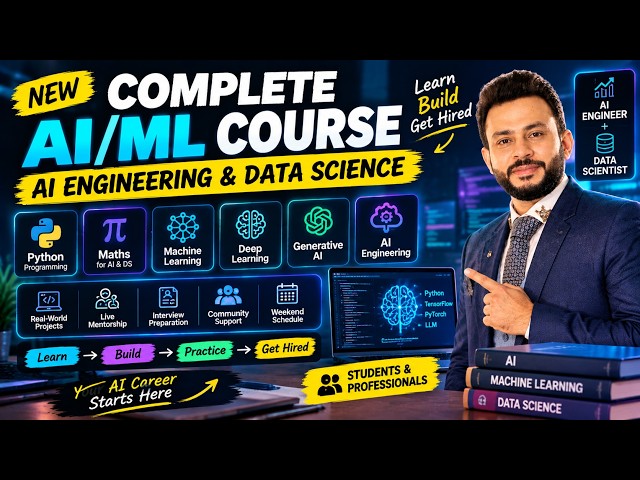 Complete AI/ML Course 2026 | AI Engineering & Data Science