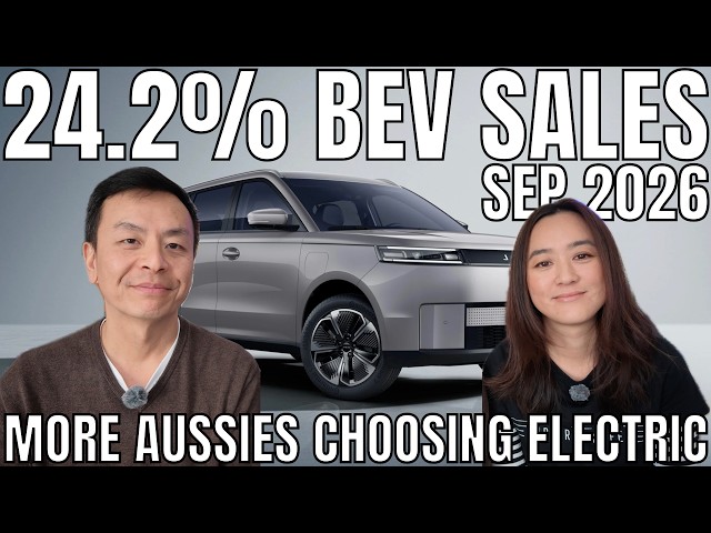 Australia EV Sales Sep 2026: 24.2% | Electric outsells petrol, diesel