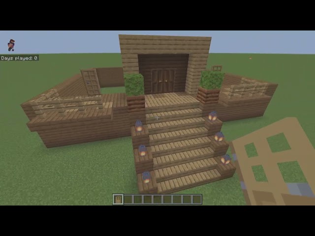 How to bild a simple house in Minecraft java