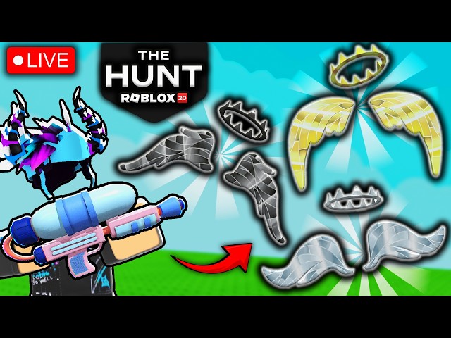 🔴24/7 LAUNCHING ALL 3 Wings & Crowns! Admin, Dev, Star | The Hunt Roblox 20