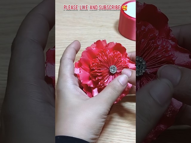 How to Make a Ribbon Flower 🌸 #Shorts