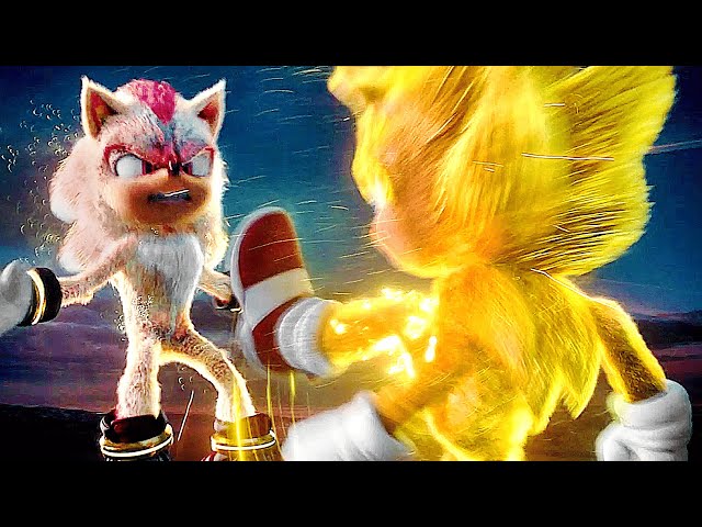 Super Sonic Vs Super Shadow Fight Scene | SONIC THE HEDGEHOG 3 (2024) Movie CLIP HD