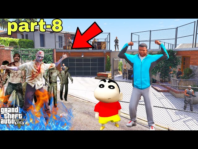 Franklin And Shinchan Doing Experiment with Zombies To Change In Human  IN GTA V