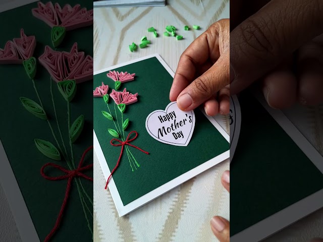 Happy mothers day #mothersdaycard #cardmakingtutorial #quillingart