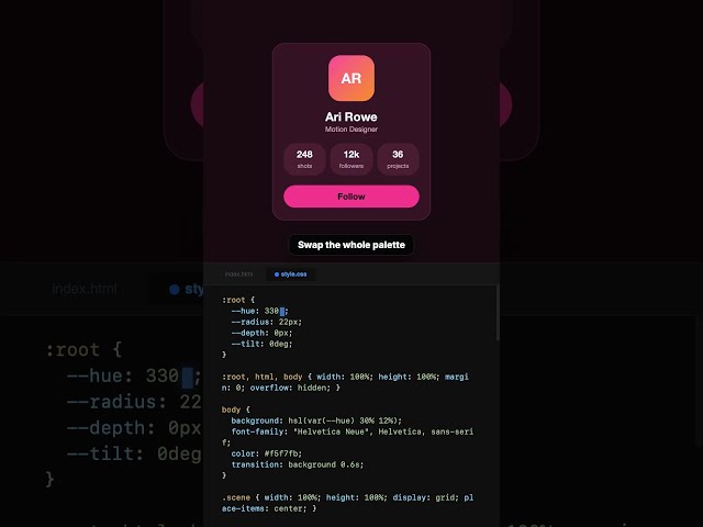 Card Glow-Up #code #css #shorts
