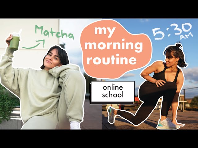 MY MORNING ROUTINE // during online school