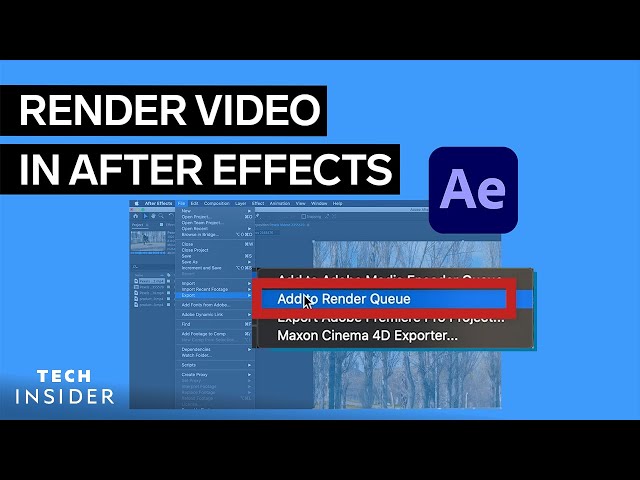 How To Render In After Effects