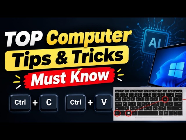 10 Computer Tips Every Beginner Should Know | Easy PC Tricks #tipstricks #computer