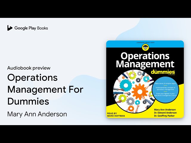 Operations Management For Dummies by Mary Ann Anderson · Audiobook preview