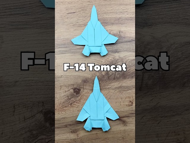 Easy Paper Fighter Jet F-14 Tomcat Tutorial | DIY Fighter Jet From Origami Paper Step By Step