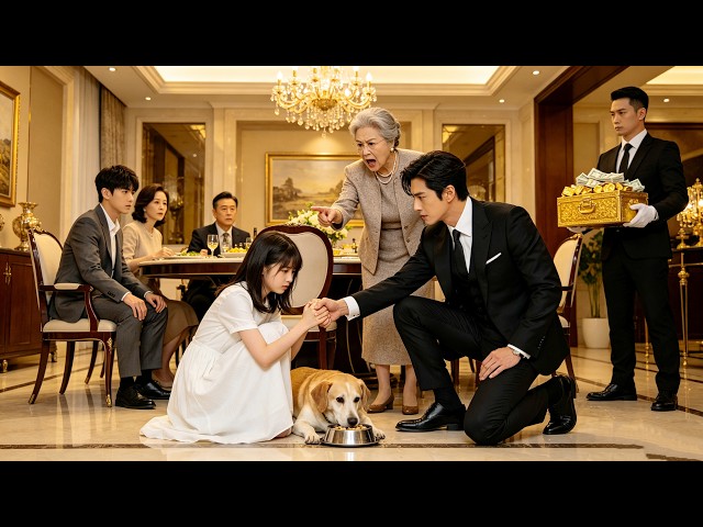 Forced to eat with a dog, 2 billionaire uncles save her! She tops the state—family regrets!