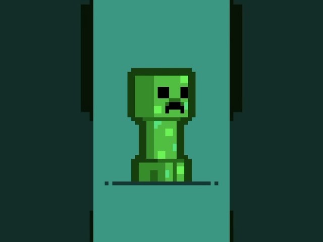 Creeper. #pixel #pixelart #minecraft #minecraftshorts