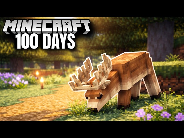 I Spent 100 Days in Cozy Minecraft