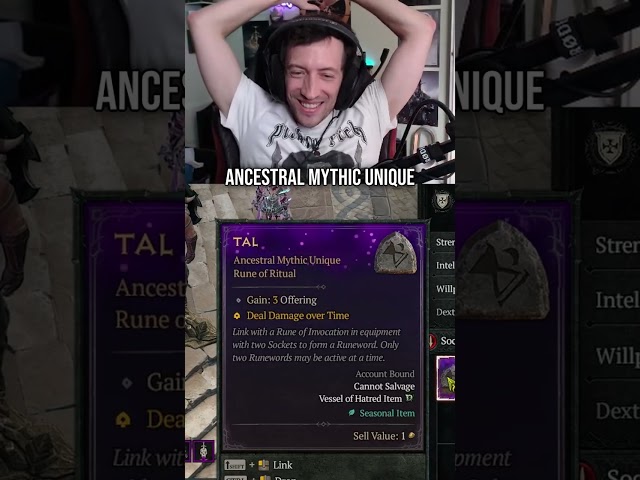 Diablo 4 - WTF... Mythic Rune?!?!