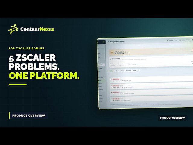 5 Solutions for Zscaler Admins: Support, Changes & Rollback