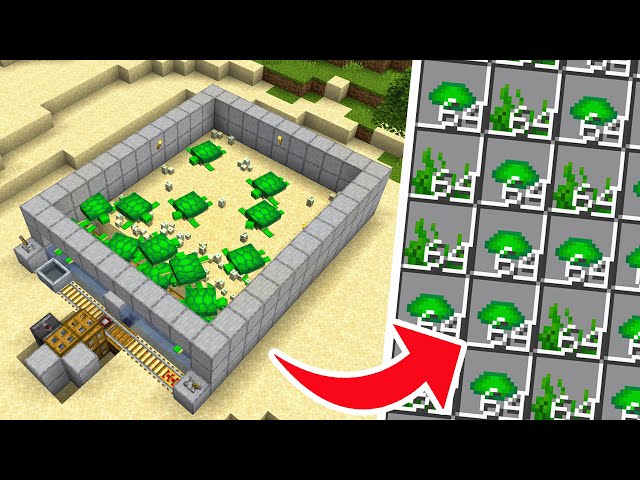 Minecraft Turtle Scute & Seagrass Farm 26.2+ - BEST DESIGN