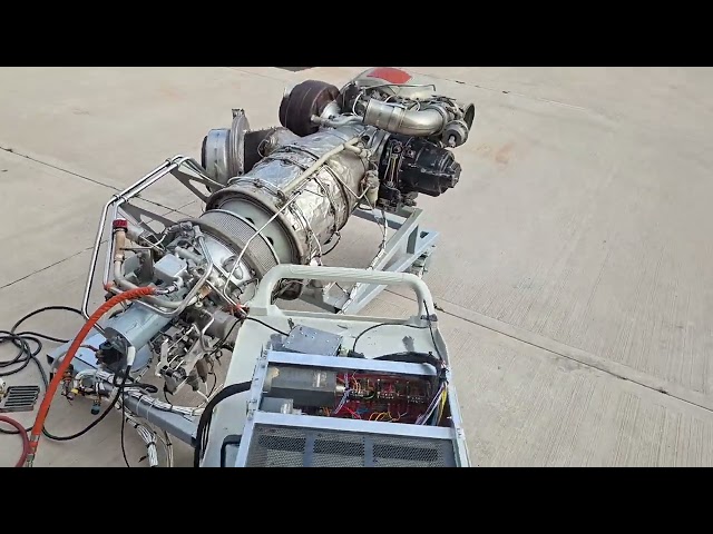 Tristar L1011 APU full start under electronic control. PT6 engine