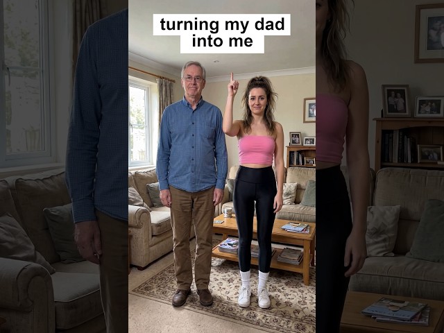 Turning my Dad into Me ✨ (Body Swap Parody Version) #bodyswap