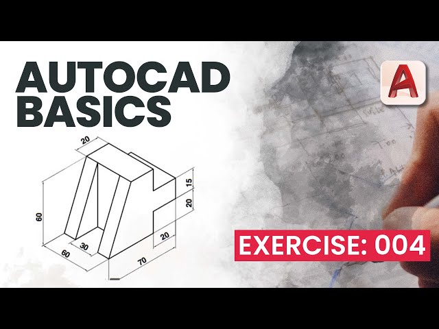 AutoCAD 2022 | AutoCAD Basics | For Absolute Beginners | Orthogonal Drawing | Exercise 004