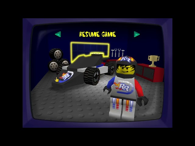 Lego Racers Hit and Run: Completely overhauled main menu