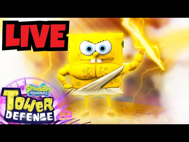 🔴LIVE UPDATE 14 and Secret RAFFLES SpongeBob Tower Defense