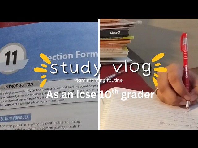 4 AM to Night 🌙 | My Entire Productive Day as an ICSE Class 10 Student #icse #study #student life