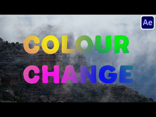 Color changing Text Animation Tutorial | Adobe After Effects 2026