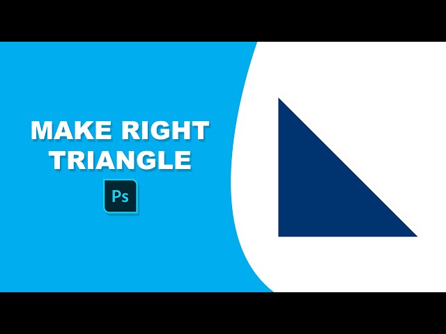 How to make right triangle in photoshop