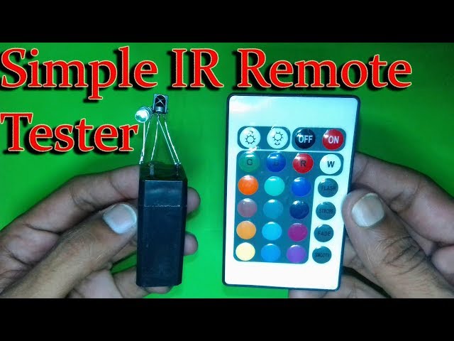 Simple IR Remote Tester | Remote Tester Using 3 Components Only | Tsop Projects | DIY Remote Tester