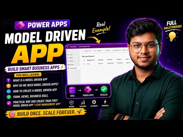 Power Apps Model Driven App Tutorial 🔥| Build Your First Real Business App (2026)