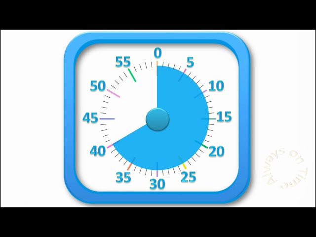 40-minute visual timer