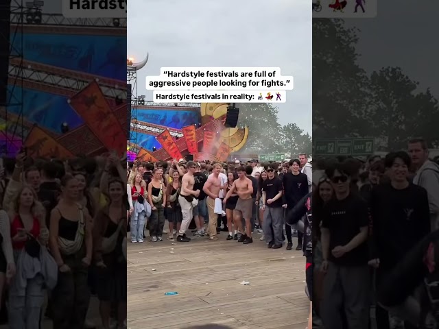 Hardstyle festival has insane people😂​​​#hardtechno #techno #technoremix #ravememes