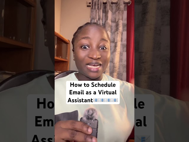 How to Schedule Emails as a Virtual Assistant #emailmanagement #email #virtualassistant