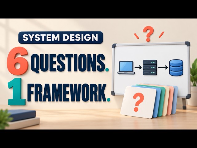 6 System Design Interview Questions — A 5-Step Framework