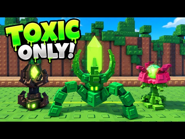 Can a POISON ONLY Team Beat An Impossible Challenge In Garden Tower Defense?