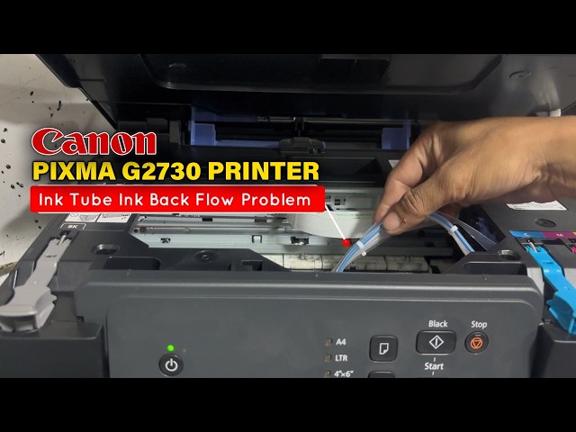HOW TO REMOVE INK BACK FLOW PROBLEM | CANON PIXMA G2730 PRINTER.