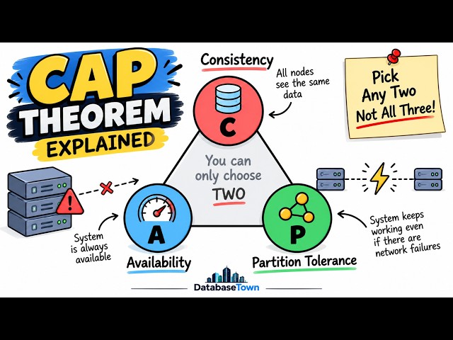 CAP Theorem Explained (Consistency, Availability, Partition Tolerance)