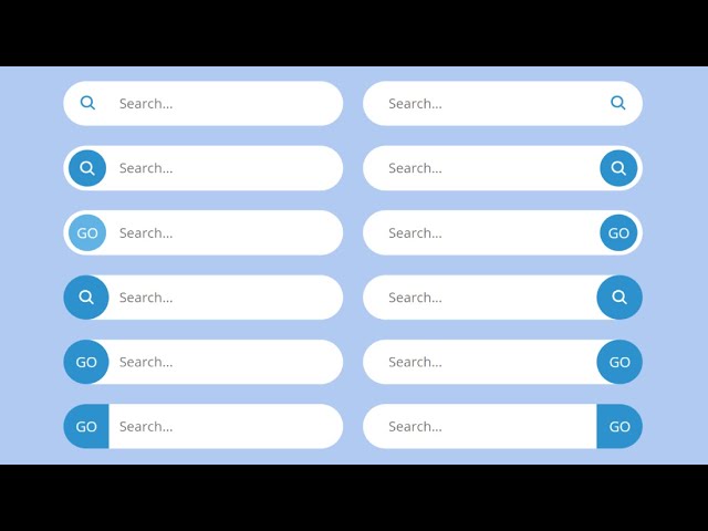 Search Box UI Design Collections || Simple Search Bar  Designs In HTML and CSS