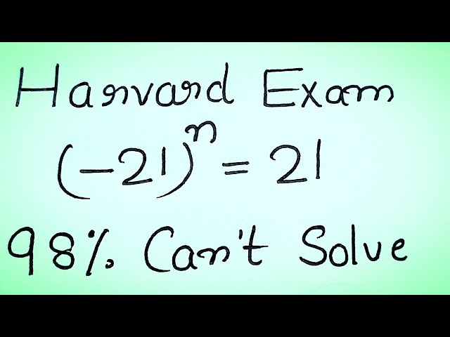 Solve for 'n' in this nice Algebra equation | Math Olympiad Mathematics